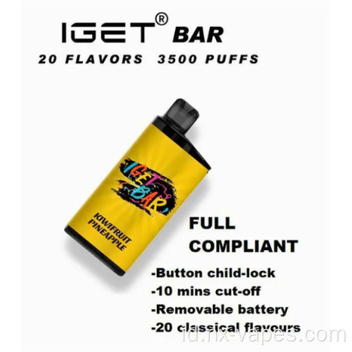 IGET BAR 3500 Puffs Terbaik Vape Iget